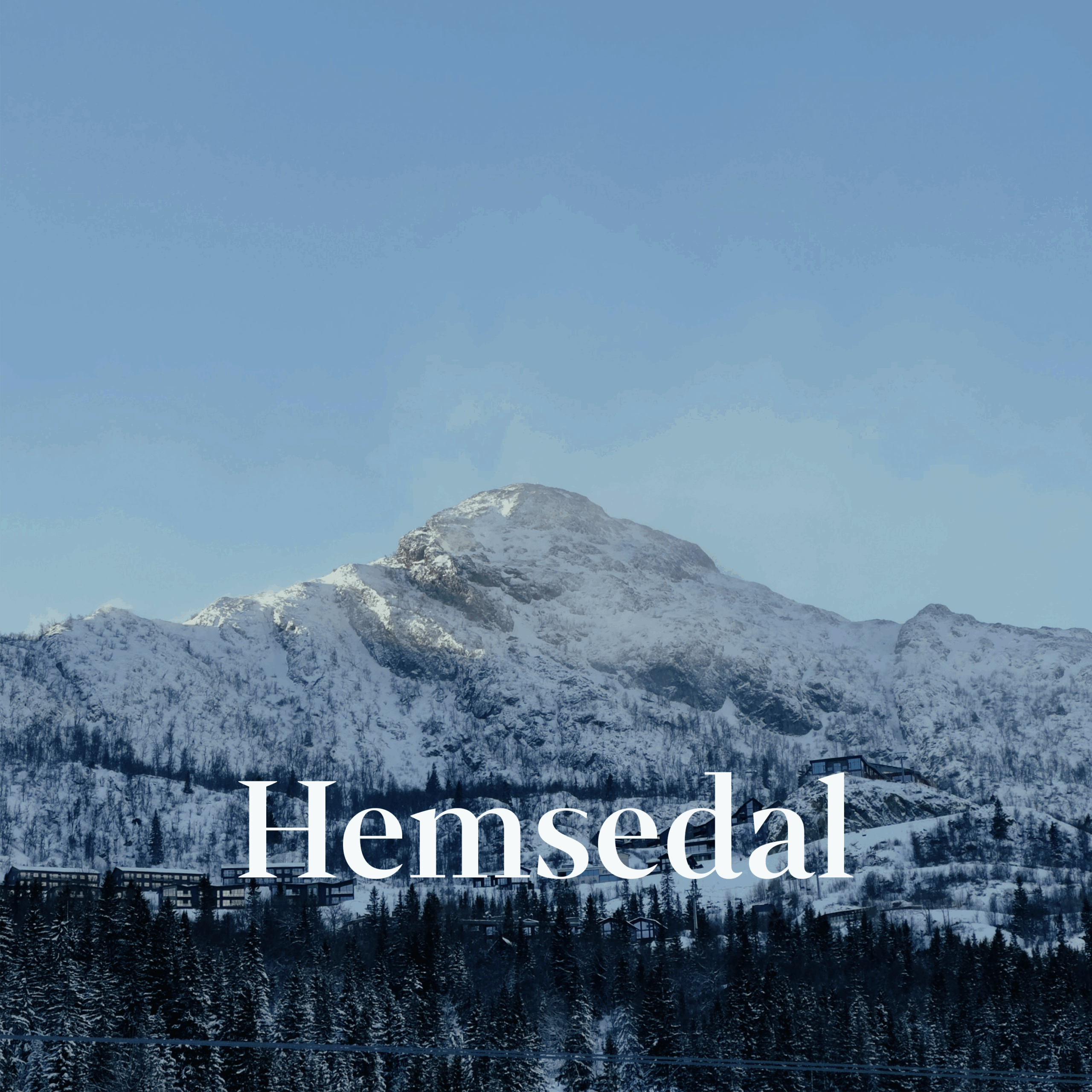 photo of hemsedal with text